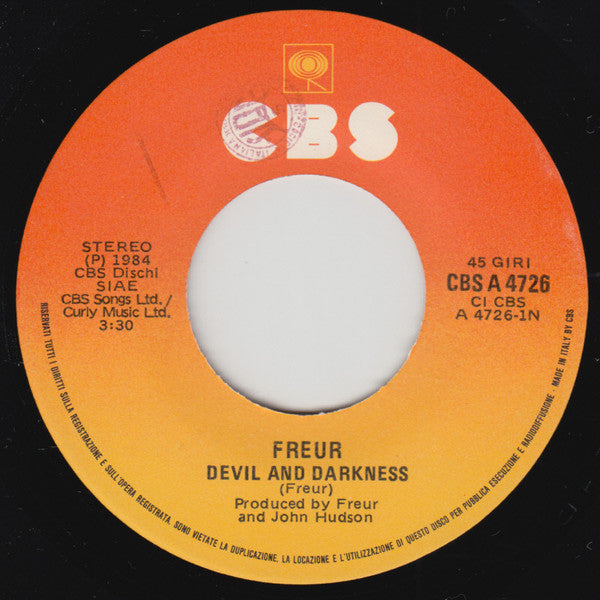 Freur : The Devil And Darkness (7", Single)