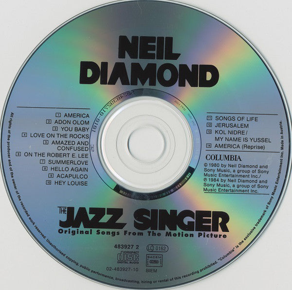 Neil Diamond : The Jazz Singer (CD, Album, RE)