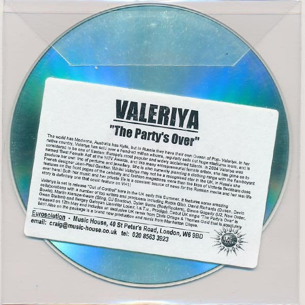 - The Partys Over (CDr) (Very Good (VG)) - DaddyPop