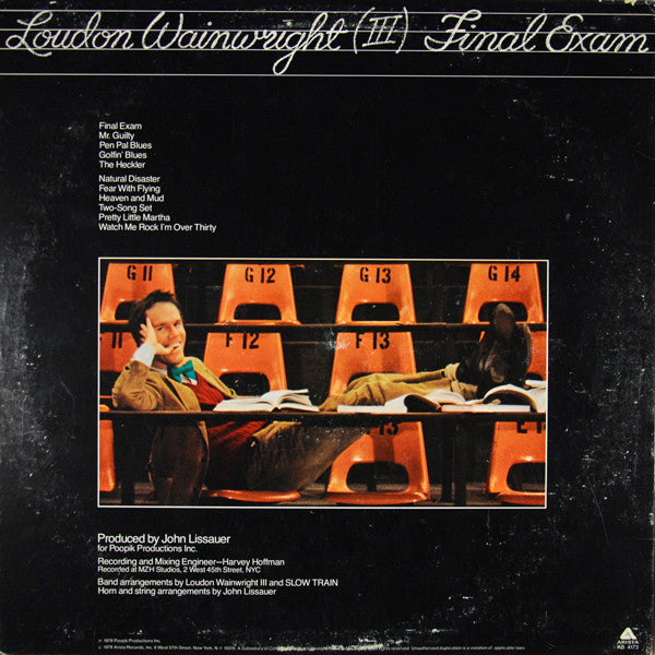 Loudon Wainwright III : Final Exam (LP, Album, Ter)