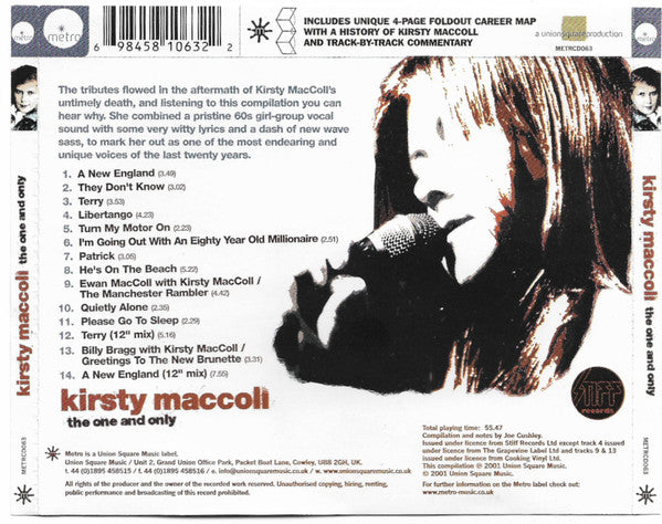 Kirsty MacColl : The One And Only (CD, Album, Comp)