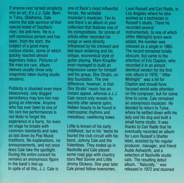 J.J. Cale : Special Edition (CD, Comp)