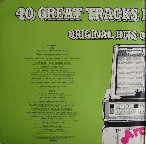 Various : 40 Fantastic Hits From The 50's And 60's (2xLP, Comp, Mono, CBS)