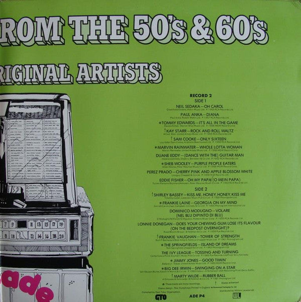 Various : 40 Fantastic Hits From The 50's And 60's (2xLP, Comp, Mono, CBS)
