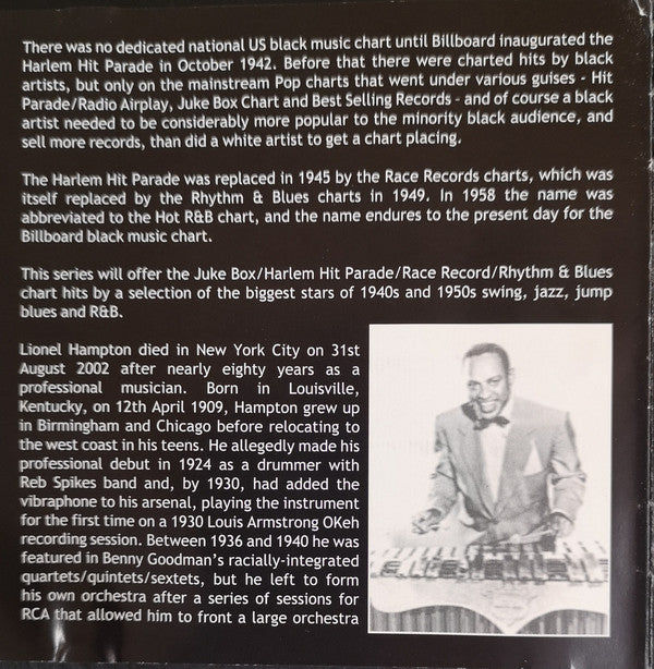 Lionel Hampton - Jukebox Hits 1943-1950 (CD) (Near Mint (NM Or M-)) - DaddyPop