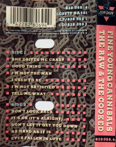 Fine Young Cannibals : The Raw & The Cooked (Cass, Album, GTS)