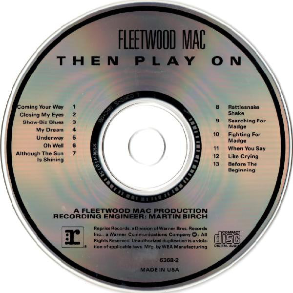 Fleetwood Mac : Then Play On (CD, Album, RE)