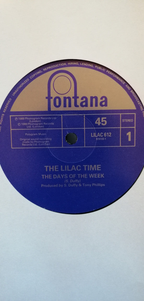 The Lilac Time : The Days Of The Week (12", Single)