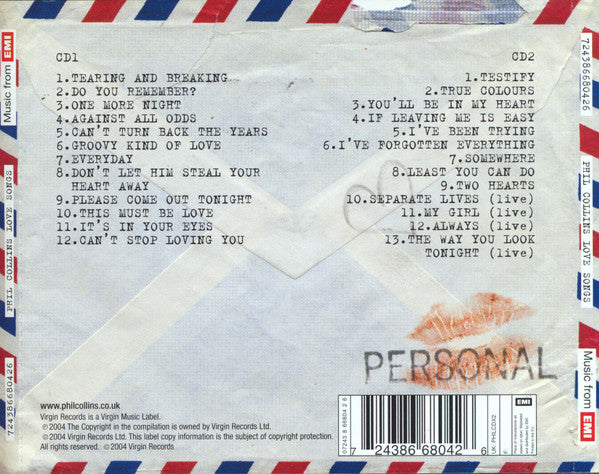 Phil Collins : Love Songs (A Compilation... Old And New) (2xCD, Comp, RP)