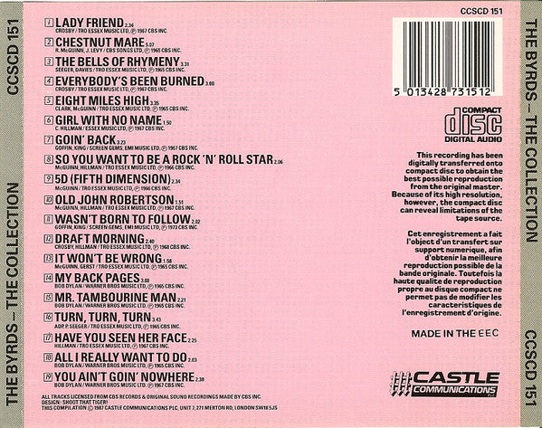 The Byrds : The Byrds Collection (CD, Comp)