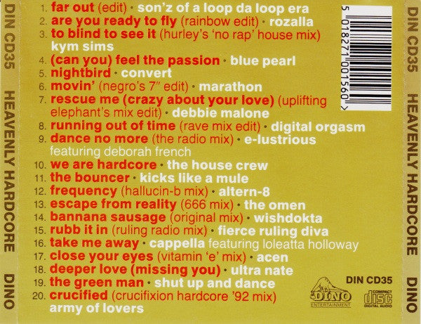 Various : Heavenly Hardcore (CD, Comp, P/Mixed)