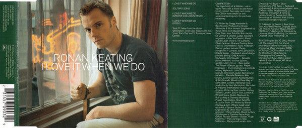 Ronan Keating : I Love It When We Do (CD, Single, Enh)