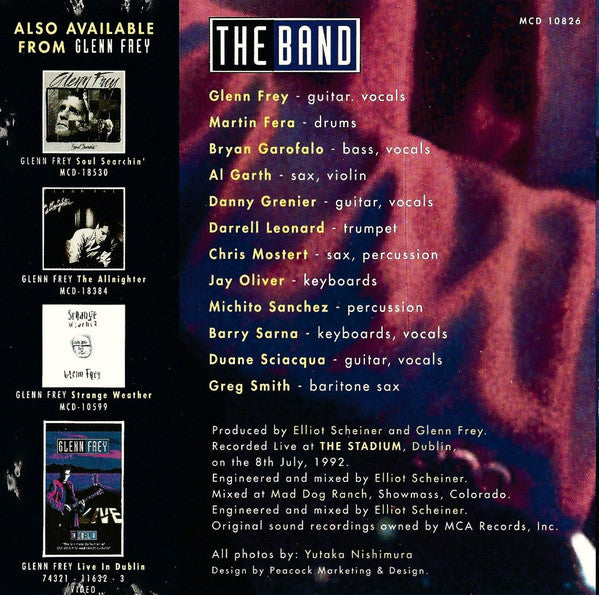 Glenn Frey : Live (CD, Album, Comp)