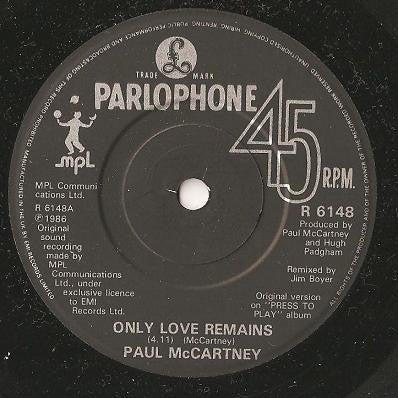 Paul McCartney - Only Love Remains (7) (Very Good Plus (VG)) - DaddyPop