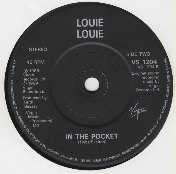 Louie Louie (7) : Only Time Will Tell (7")