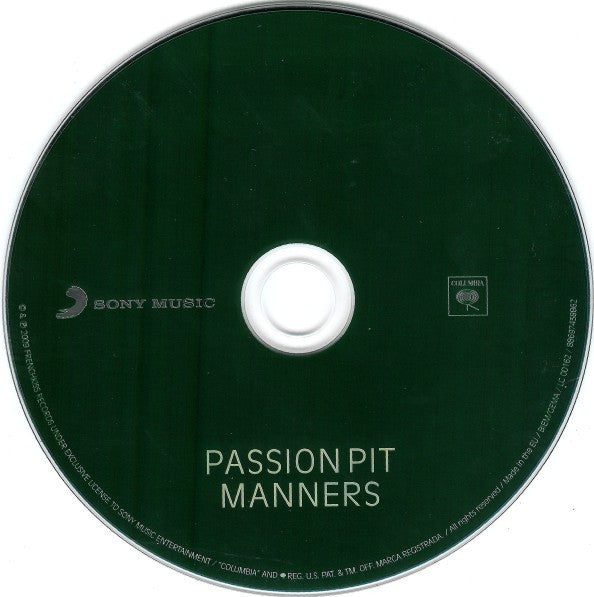 Passion Pit : Manners (CD, Album)