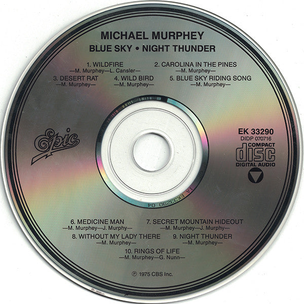 Michael Martin Murphey - Blue Sky Night Thunder (CD) (Very Good Plus (VG)) - DaddyPop