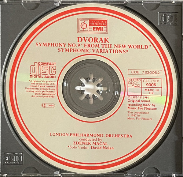 Antonín Dvořák - Zdeněk Mácal, London Philharmonic Orchestra : Symphony No.9 "From The New World" / Symphonic Variations (CD, Album)