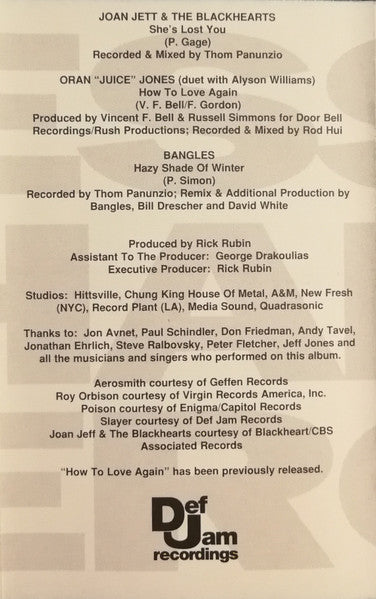 Various : Less Than Zero (Original Motion Picture Soundtrack) (Cass, Comp, RE)