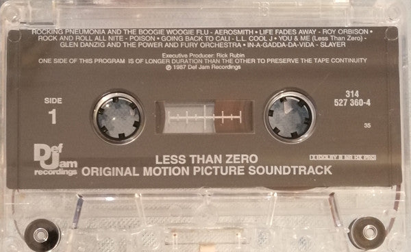 Various : Less Than Zero (Original Motion Picture Soundtrack) (Cass, Comp, RE)