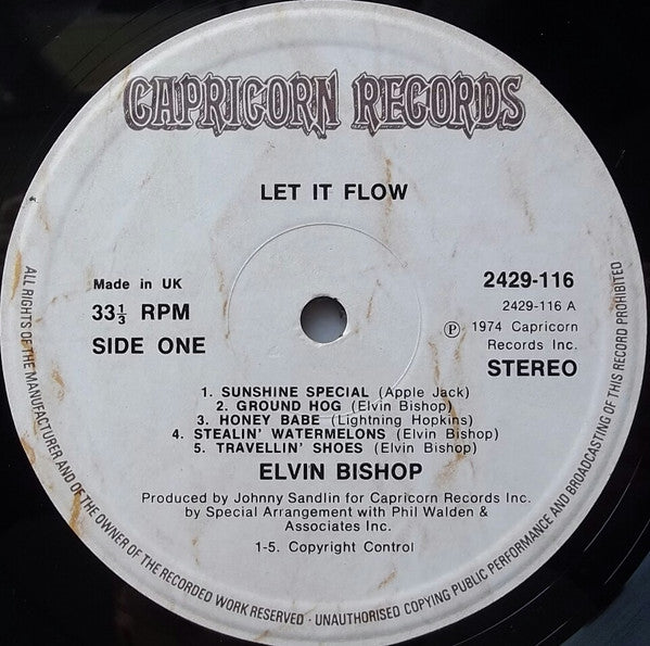 Elvin Bishop : Let It Flow (LP, Album)