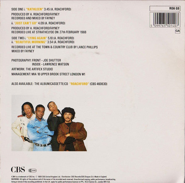 Roachford : Kathleen (7", EP, Ltd, Gat)