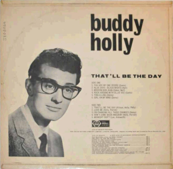 Buddy Holly : That'll Be The Day (LP, Album, Mono, RP)