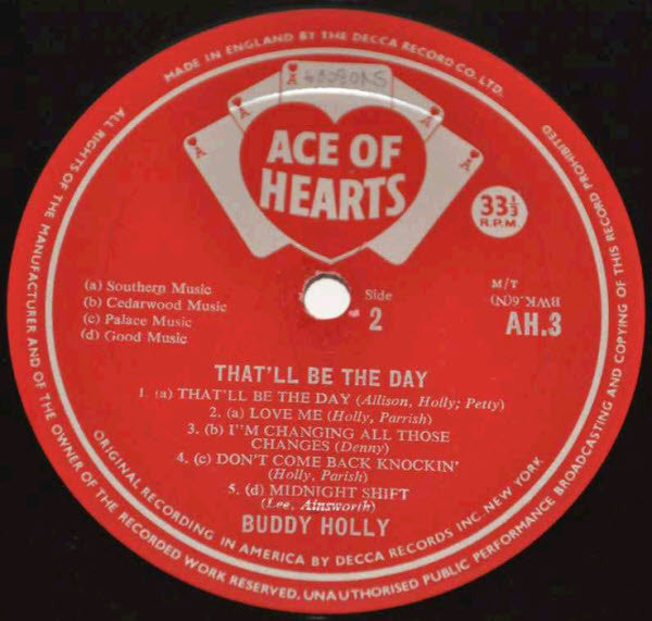 Buddy Holly : That'll Be The Day (LP, Album, Mono, RP)