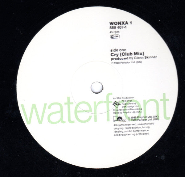 Waterfront (2) : Cry (12", Single)