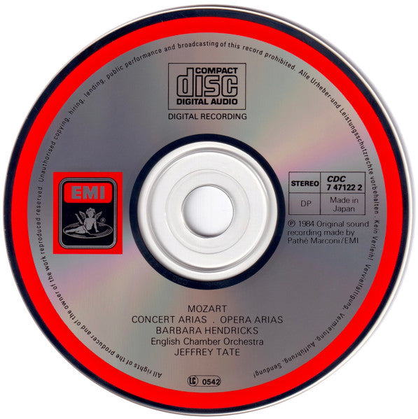 Wolfgang Amadeus Mozart, Barbara Hendricks, English Chamber Orchestra, Jeffrey Tate : Opera & Concert Arias (CD, Album)