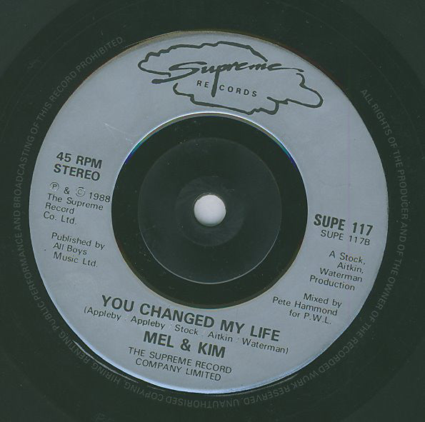 Mel & Kim : That's The Way It Is (7", Sil)