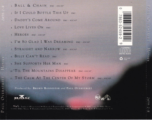 Paul Overstreet : Heroes (CD, Album)