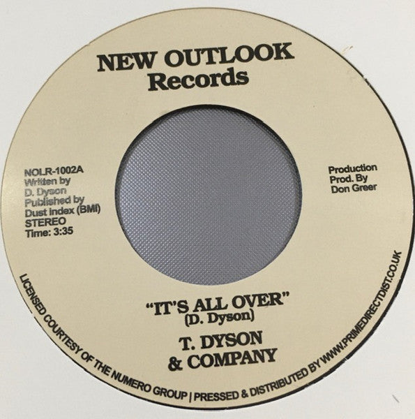 T. Dyson & Company : It’s All Over / First Time (7", RSD, Single, RE)
