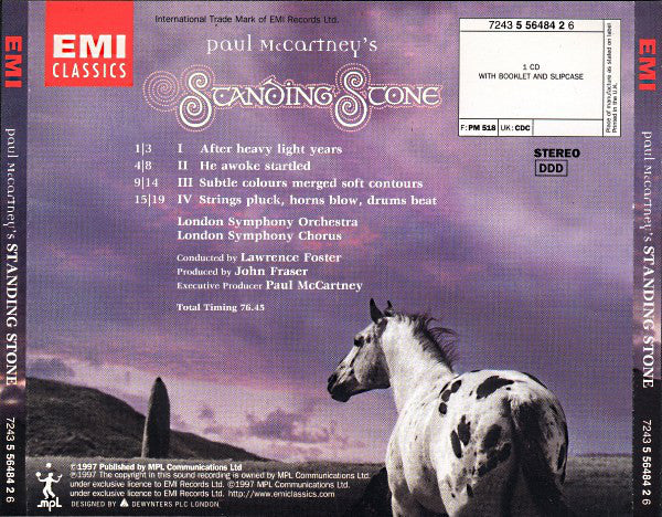 London Symphony Orchestra : Paul McCartney's Standing Stone (CD, Album, Boo)