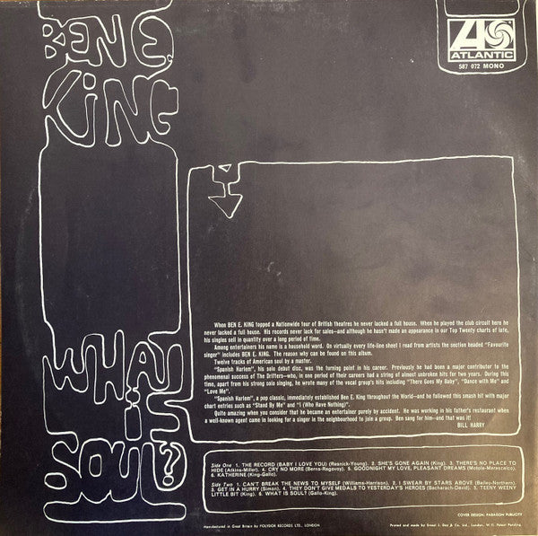 Ben E. King : What Is Soul? (LP, Album, Mono)