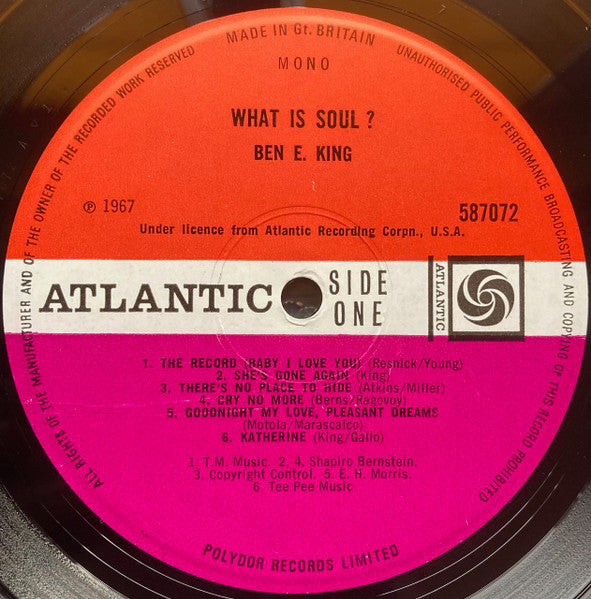 Ben E. King : What Is Soul? (LP, Album, Mono)
