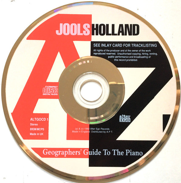 Jools Holland : The A-Z Geographers' Guide To The Piano (CD, Album)