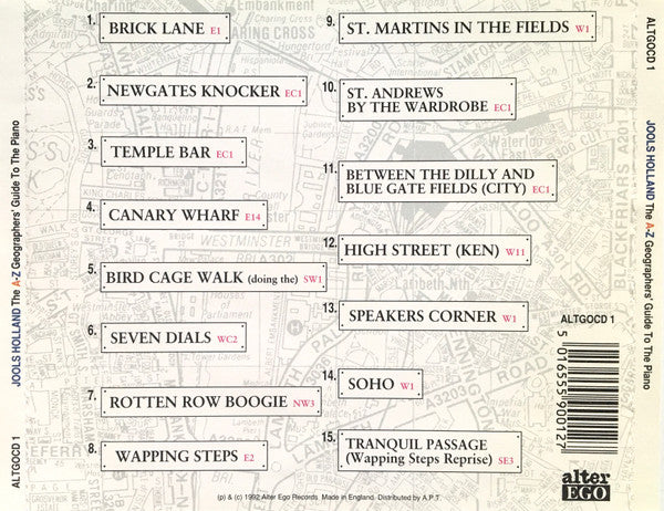 Jools Holland : The A-Z Geographers' Guide To The Piano (CD, Album)