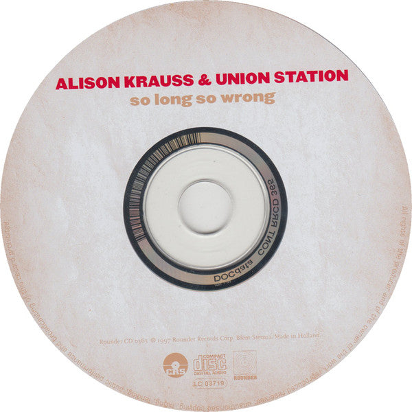 Alison Krauss & Union Station : So Long So Wrong (CD, Album)