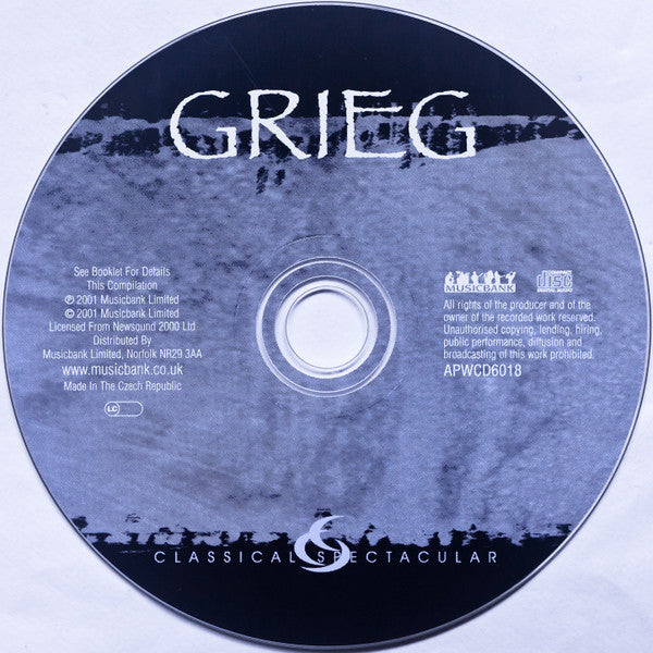 Edvard Grieg : Peer Gynt Suite No. 1 · Peer Gynt Suite No. 2 · Concerto For Piano And Orchestra In A Minor OP16 (CD, Comp, Car)