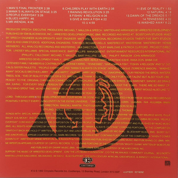 Arrested Development : 3 Years, 5 Months And 2 Days In The Life Of... (CD, Album, RE)