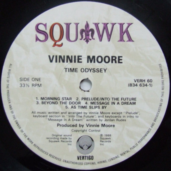 Vinnie Moore : Time Odyssey (LP, Album)