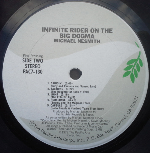 Michael Nesmith - Infinite Rider On The Big Dogma (LP) (Very Good (VG)) - DaddyPop