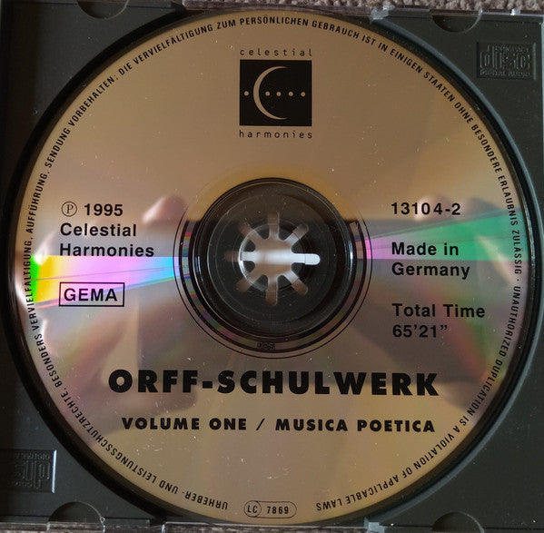 Carl Orff : Orff-Schulwerk Volume One / Musica Poetica (CD, Album)