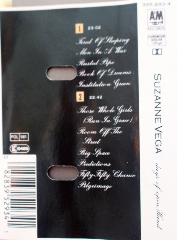 Suzanne Vega : Days Of Open Hand (Cass, Album)