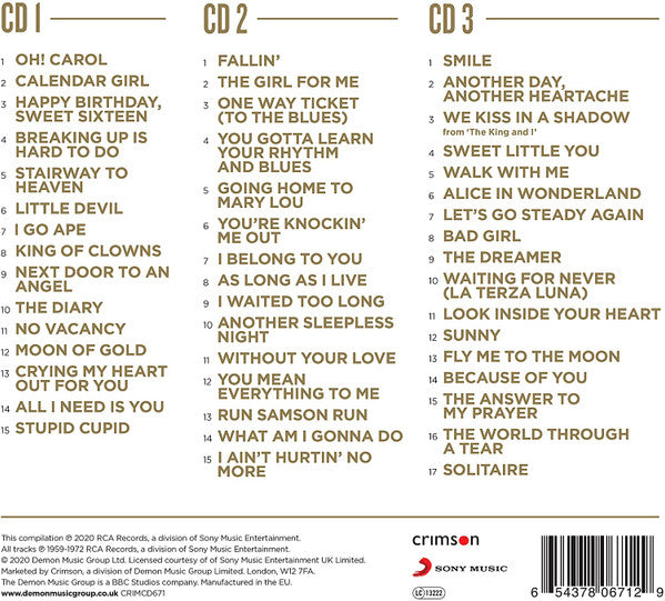 Neil Sedaka : Gold (3xCD, Comp)