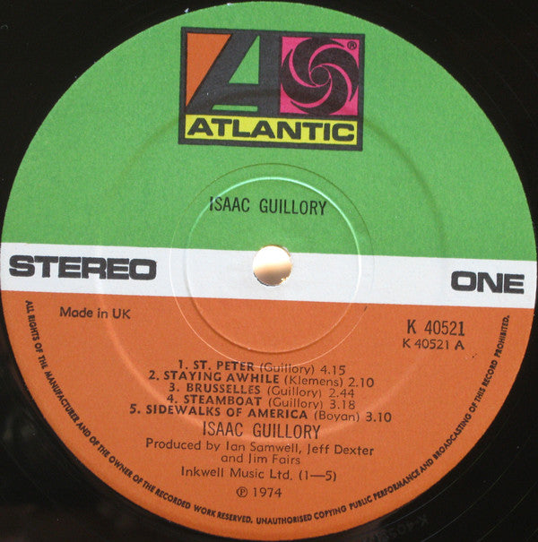 Isaac Guillory : Isaac Guillory (LP, Album)