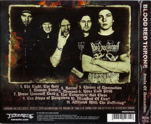Blood Red Throne : Souls Of Damnation (CD, Album + DVD-V, NTSC + Ltd, Dig)