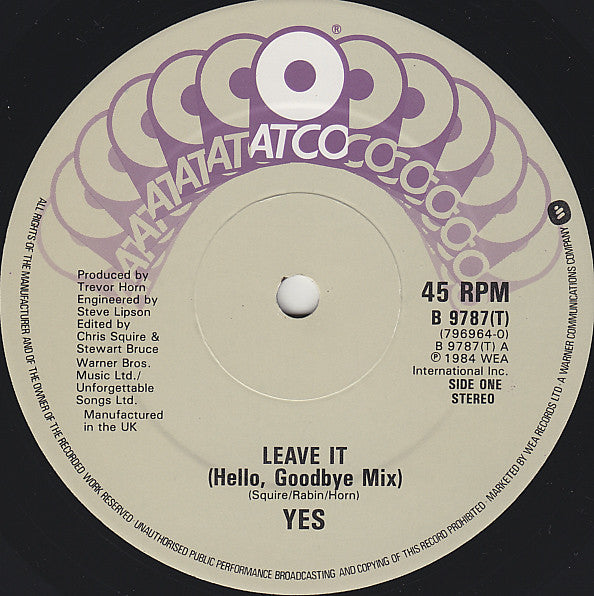 Yes : Leave It (12")