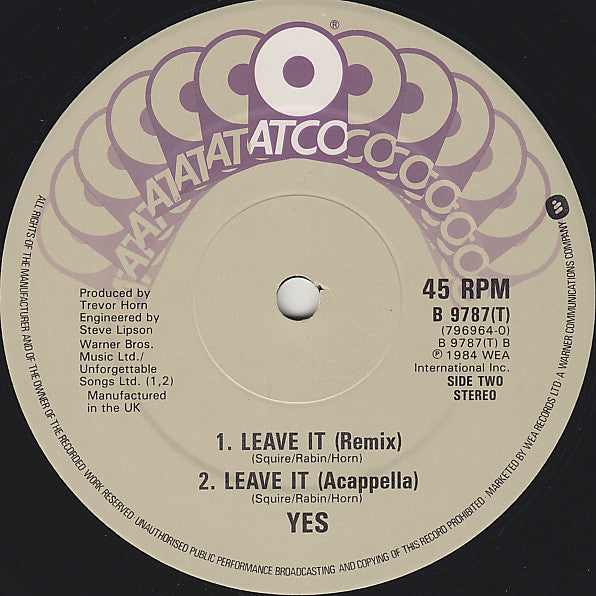 Yes : Leave It (12")